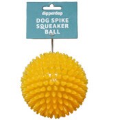 Wholesale - DOG SPIKE SQUEAKER BALL YELLOW, UPC: 195893298495